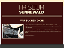 Tablet Screenshot of friseur-sennewald.de